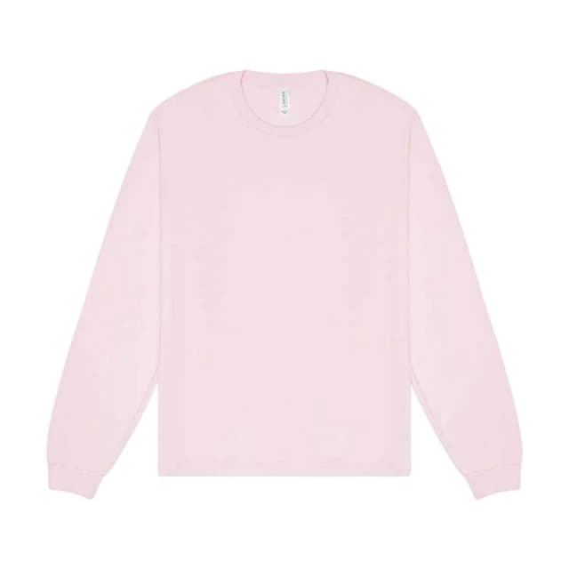Bella + Canvas Mens Heavy Boxy Long-Sleeved T-Shirt in Pink Size: XS Pink Male XS