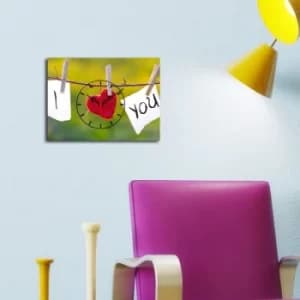 3040CS-99 Multicolor Decorative Canvas Wall Clock