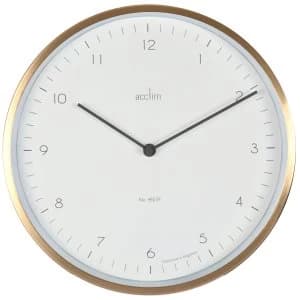 Acctim Bronx 30cm Wall Clock - Brass