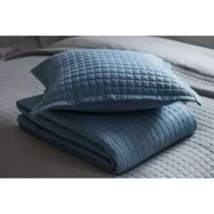 Belledorm Crompton Filled Cushion (One Size) (Cobalt)