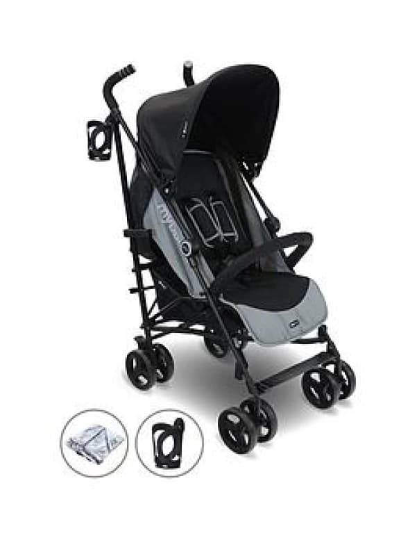 My Babiie MB02 Plus Black Lightweight Stroller, Black W5VOR Unisex