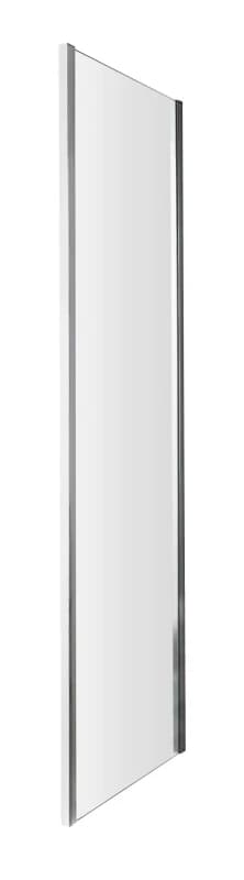 Balterley 5mm Toughened Safety Glass Side Panel - 760mm - Chrome Silver