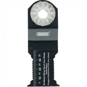 Draper Wing Devil BIM Metal and Wood Cutting Oscillating Multi Tool Blade 22mm Pack of 1