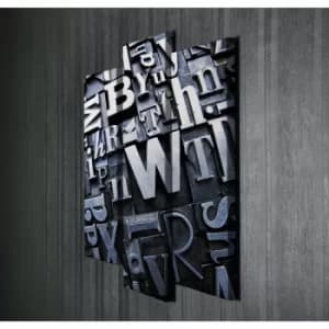 UC014 Multicolor Decorative Canvas Painting (3 Pieces)