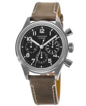 Longines Heritage Avigation Big Eye Black Dial Brown Leather Mens Watch L2.816.4.53.2 L2.816.4.53.2
