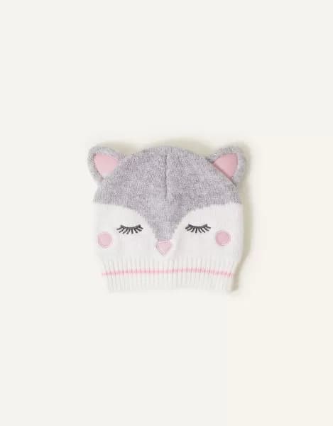 Snow Fox Beanie Hat
