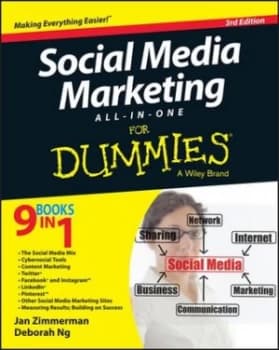 Social Media Marketing All In One for Dummies by Jan Zimmerman Book