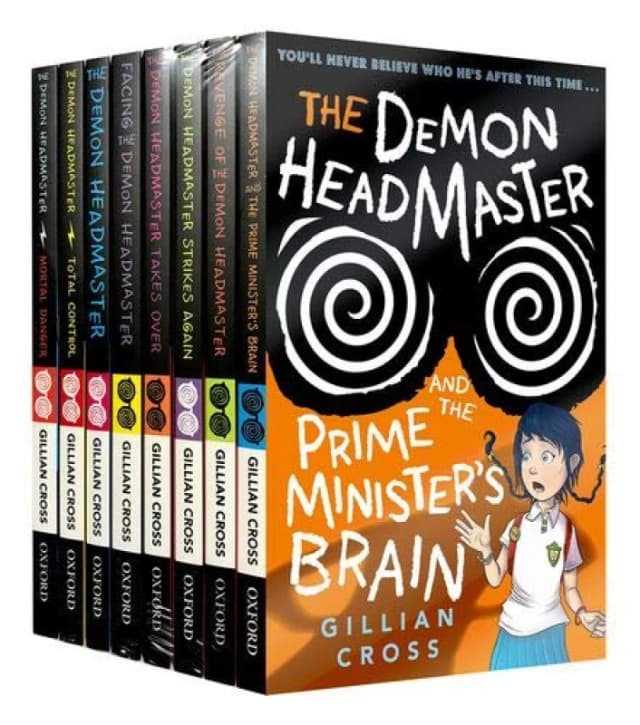 Demon Headmaster Series 8 Book Collection Gillian Cross Prime Minister's Brain Included Edition Gillian Cross Books