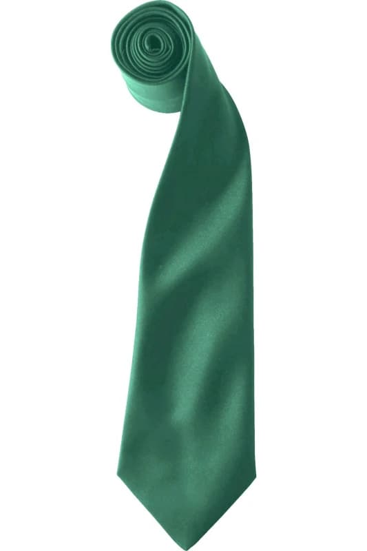 Premier Premier Men Colours Satin Clip Tie Pack of 2 in Emerald Emerald One Size Male 5059269153878