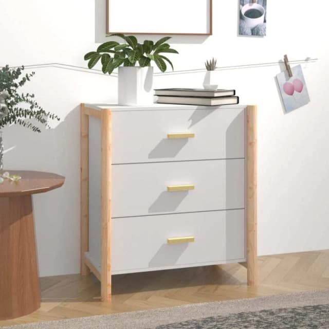 Vidaxl Sideboard White 62X38X70 Cm Engineered Wood, White 345672