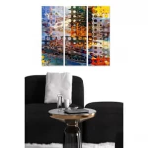 MDF75628300 Multicolor Decorative MDF Painting (3 Pieces)