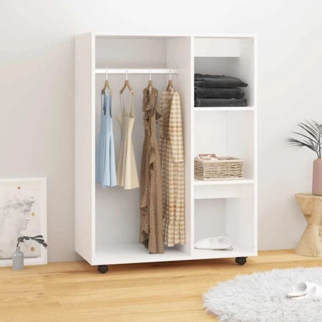 VIDAXL Wardrobe White 80x40x110cm Engineered Wood Vidaxl 8720286610510