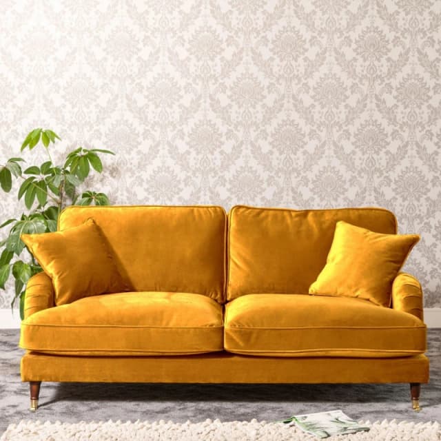 Artemis Home Mackenzie 3 Seat Sofa in Mustard Mustard Unisex