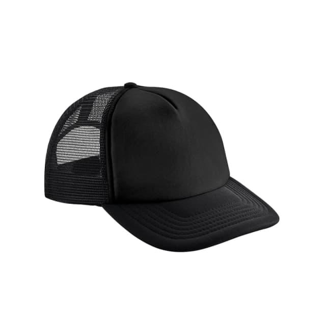 Beechfield Beechfield Men Vintage Snapback Trucker Cap in Jet Black Jet Black One Size Male 5063377408485