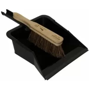 Charles Bentley - Charnwood Dustpan & Bassine Hand Brush Set Garden Maintenance