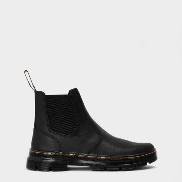 Dr. Martens Embury Wyoming Leather Unisex Chelsea Boots - Black - Size:UK 7