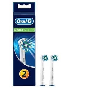 Oral B Cross Action Replacement Heads Electric Toothbrush 2Pcs