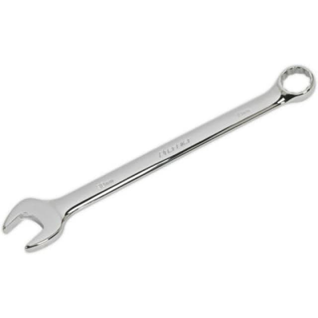 Loops 30mm Steel Combination Spanner - Long Slim Design Combo Wrench - Chrome Vanadium Metallics