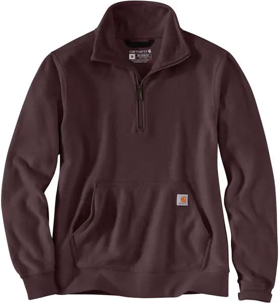 Carhartt Midweight Half Zip Ladies Sweatshirt, purple, Size L for Women
