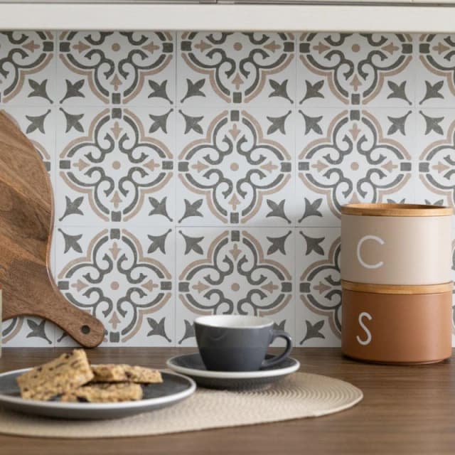 D C Fix Self Adhesive Vinyl Wall Tiles Jamila Natural Natural unisex 0.42 SQM