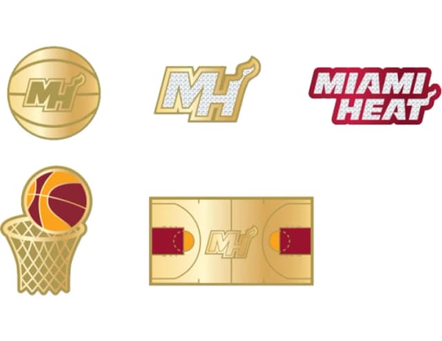 Crocs Nba Miami Heat Elevated 5er Pack Mulitcolor 1SIZE