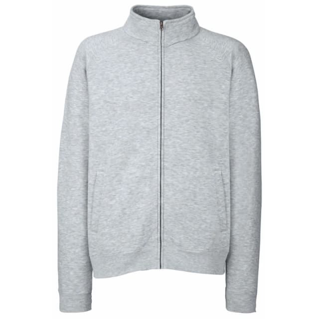 Fruit Of The Loom Fruit of the Loom Men Full Zip Sweat Jacket in Grey Size: Small Grey S Male 5055747642391