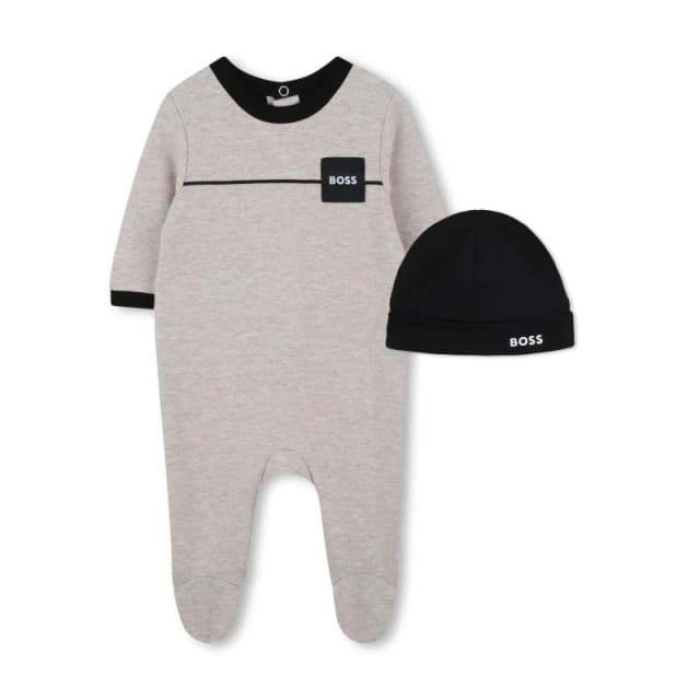 Boss Kids Top and Trouser Pyjama Set Off White male 12M