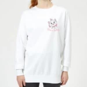 Disney Aristocats Marie I'm A Lady Womens Sweatshirt - White