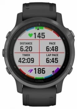 Garmin Fenix 6S Pro Sapphire Carbon Grey DLC Black Watch