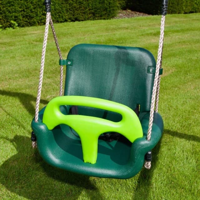 OutdoorToys 3 in 1 Baby Toddler Children's Growable Swing Seat in Green Green Unisex
