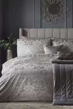 'Firenza' Damask Velvet Duvet Cover Set