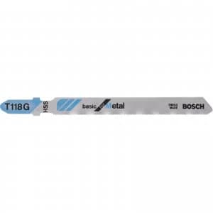 Bosch T118 G Metal Cutting Jigsaw Blades Pack of 3