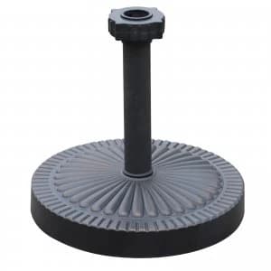 Outsunny Umbrella Base Parasol Stand Holder Garden Patio Outdoor Round Bronze Weighted Patterned