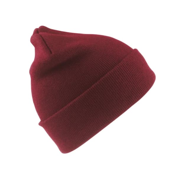 Result Wool Ski Hat in Burgundy Burgundy Unisex One Size