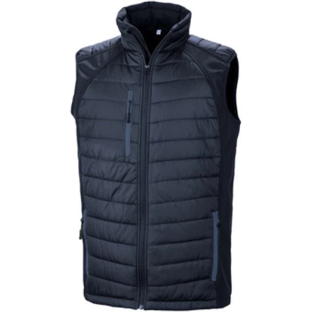 Result Result Men Compass Softshell Gilet in Navy Size: X-Small Navy XS Male 5063300941270