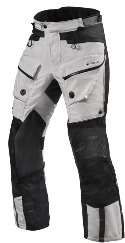 Revit Defender 3 GTX Motorcycle Textile Pants, black-silver, Size 3XL for Men