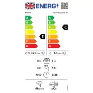 Hoover HBDS485D2ACE 8KG 5KG 1400RPM Integrated Washer Dryers