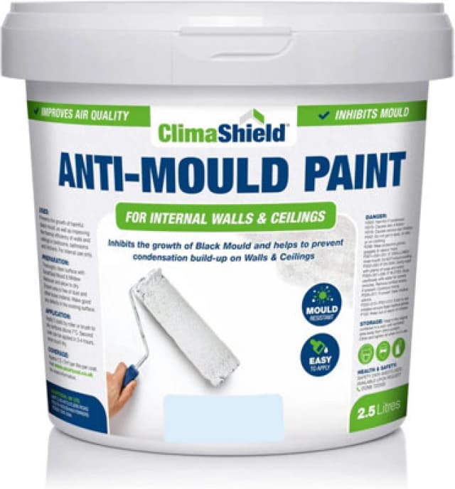 Smartseal Anti Mould Paint - Frosted Blue (5L) For Bathroom, Kitchen And Bedroom Walls & Ceilings, Blue 5.061E+12