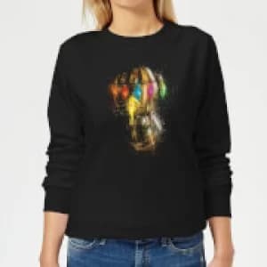 Avengers Endgame Infinity Gauntlet Warlord Womens Sweatshirt - Black