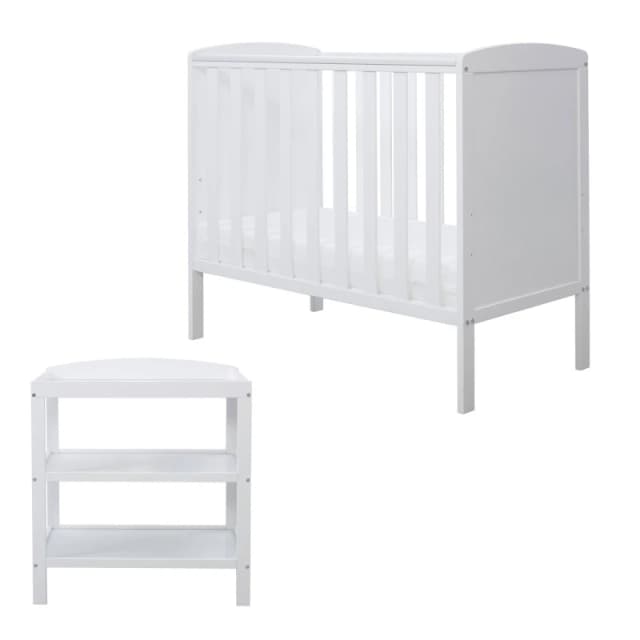 Ickle Bubba Coleby Space Saver 2 Pce Furniture Set and All Se White unisex one