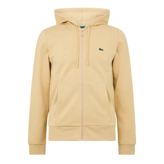 Lacoste Croc Zip Hoodie - Beige Beige XS