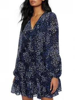 Ted Baker Trissa Tiered Swing Mini Dress - Dark Blue, Dark Blue, Size 1=8, Women