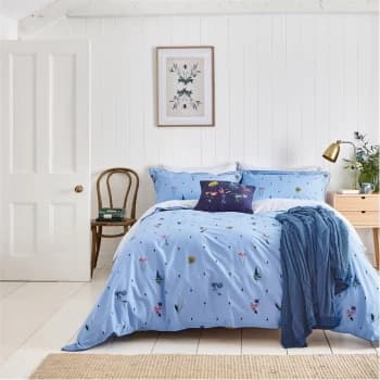 Joules Pollinators Duvet Cover Set - Haze Blue