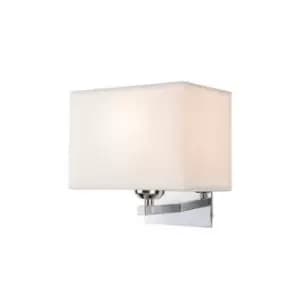 GUrkovo Sconce Wall Lamp 1 Light Metal-Shade Chrome