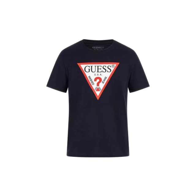 Guess Round-neck logo T-Shirt Guess CN Original Bleu Male S