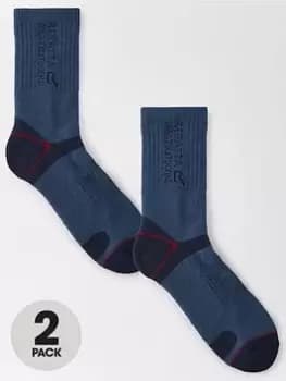 Regatta Blister Protection Socks, Blue/Red, Size 6-8, Men