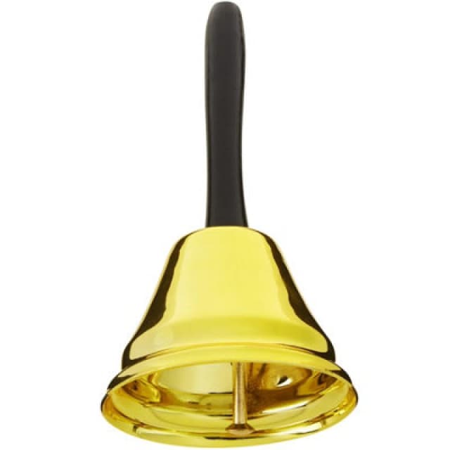 Tectake Golden Santa Bell, Christmas Decoration - Gold