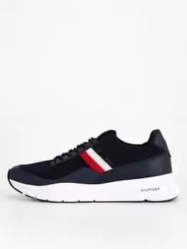 Tommy Hilfiger Premium Lightweight Runner Knit Trainer - Blue Size 41, Men