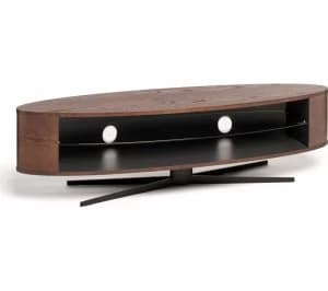 Techlink Ellipse EL140DOSG TV Stand Dark oak and satin grey