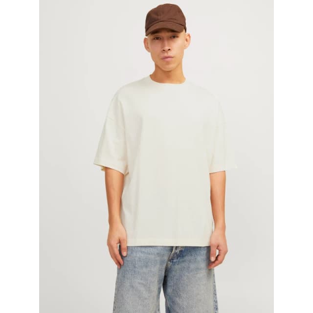 Jack and Jones Jormilos T-Shirt Mens - Cream Cream L